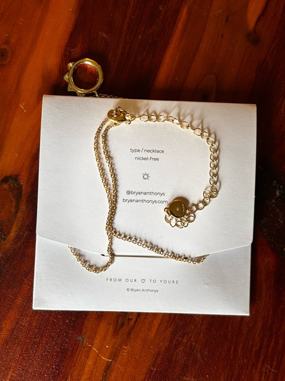 Bryan Anthonys Gold Squad Circle Pendant Necklace - Picture 2 of 3